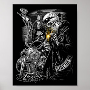 Motorcycle Motor Cycle Motorcycle Mechanic Hallowe Poster