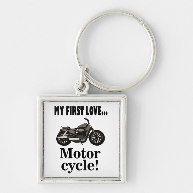 Motorcycle Motorbike Biker Motorcycle Keychain (Front)