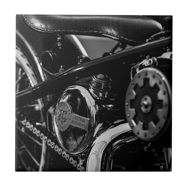 Motorcycle Motorbike Biker Ride Rider Tile (Front)