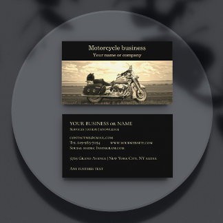 Motorcycle Motorbike biker shop repair  Business Card
