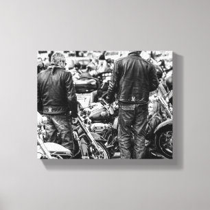 Motorcycle Motorbike Bikers Ride Riders Details Canvas Print