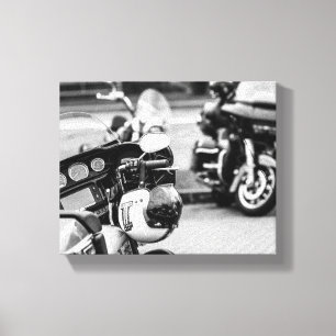 Motorcycle Motorbike Bikers Ride Riders Details Canvas Print