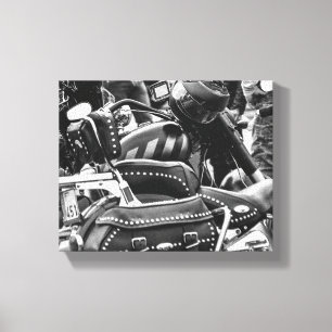 Motorcycle Motorbike Bikers Ride Riders Details Canvas Print