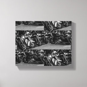 Motorcycle Motorbike Bikers Ride Riders Details Canvas Print
