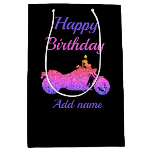 Motorcycle/motorbike personalised gift bag