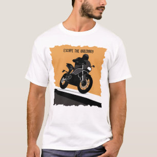 Motorcycle Orange Graphic For Bikers And Riders T-Shirt