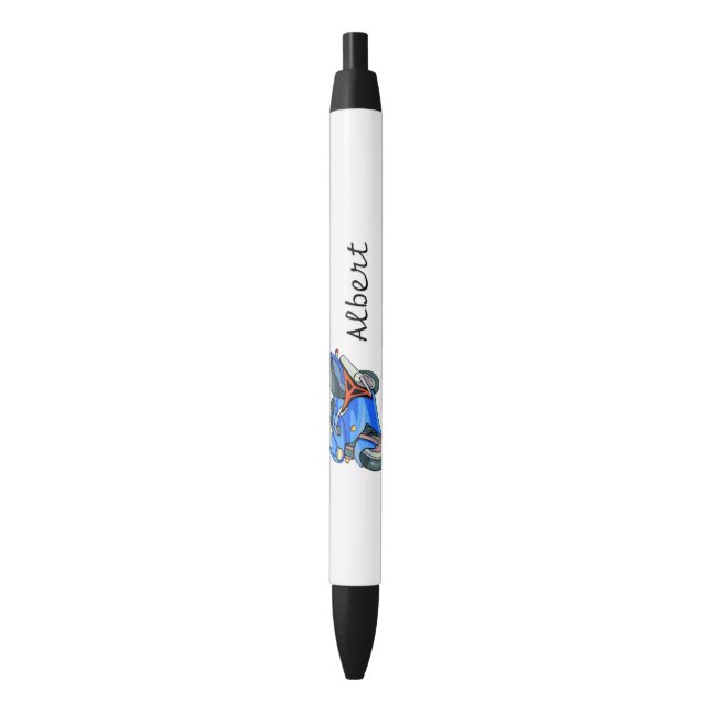 Motorcycle -Personalized -Adventure Seeker Black Ink Pen (Front Vertical)