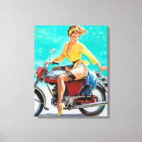 Motorcycle Pin Up