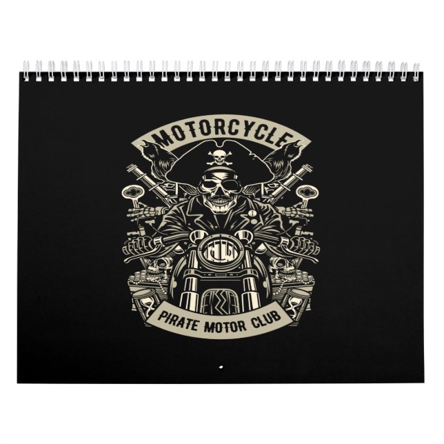 motorcycle pirate motor club calendar (Cover)
