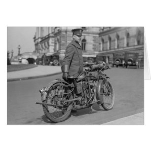 Motorcycle Police Officer, 1922