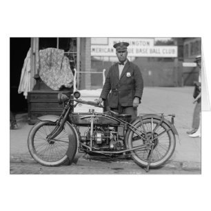 Motorcycle Police Officer, 1924