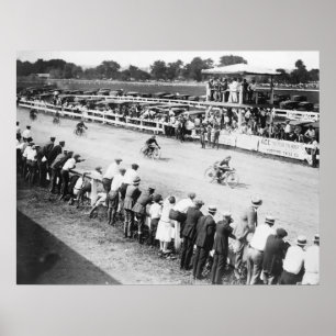 Motorcycle Race: 1920 Poster
