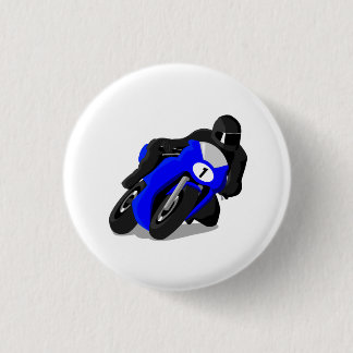 Motorcycle Racer 1 Inch Round Button