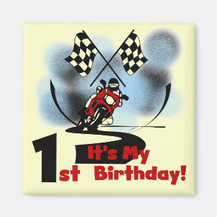 Motorcycle Racing 1st Birthday Tshirts and Gifts Magnet