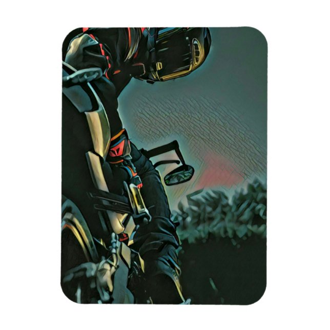 motorcycle racing lover gift magnet (Vertical)
