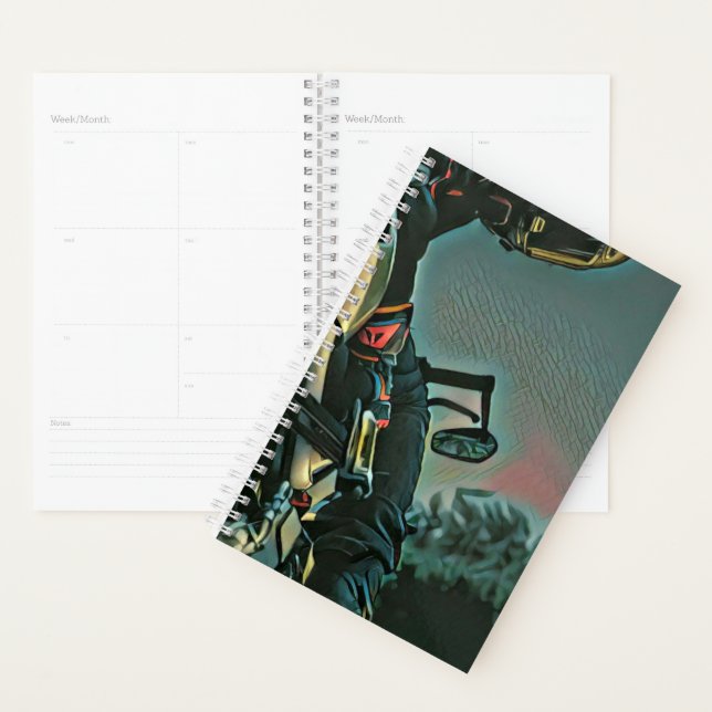 motorcycle racing lover gift planner (Display)