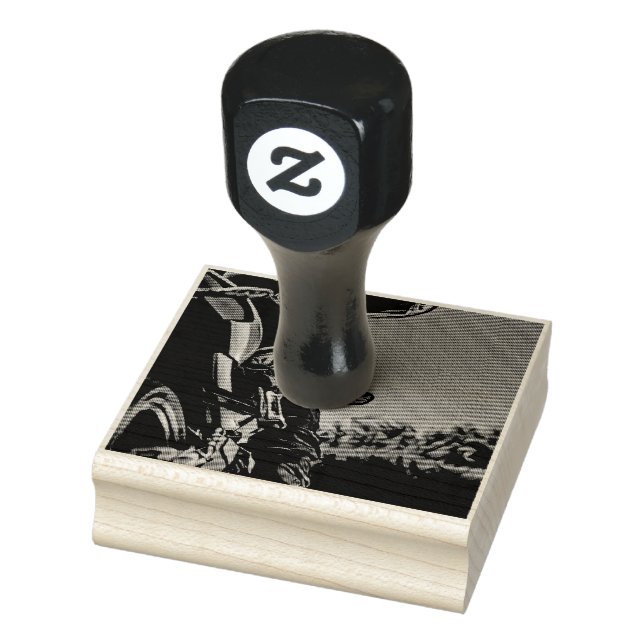 motorcycle racing lover gift rubber stamp (Stamp)