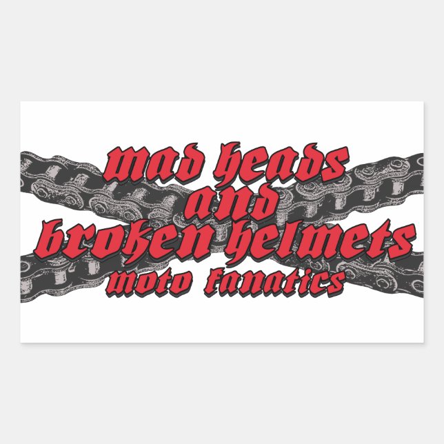 Motorcycle racing sticker (Front)