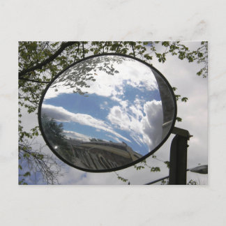 Motorcycle Rearview Mirror Photo Postcard