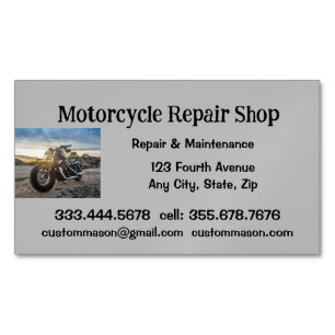 Motorcycle Repair & Service Shop Business Card