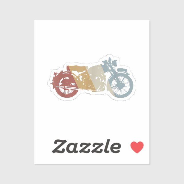 Motorcycle Retro Style Vintage (Sheet)