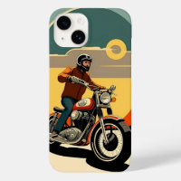 Motorcycle Rider Retro Style