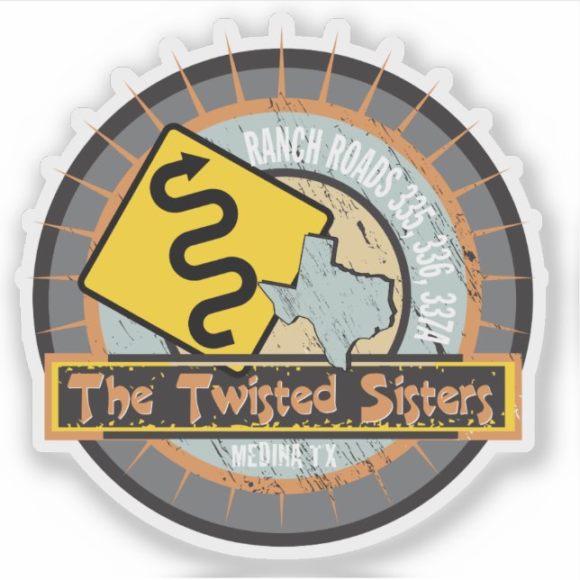 Motorcycle Road The Twisted Sisters in Texas Biker (Front)