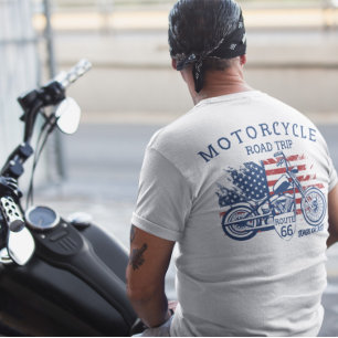 Motorcycle Road Trip Route 66 Sturgis or Bust T-Shirt
