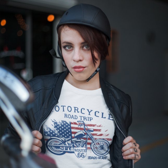 Motorcycle Road Trip Route 66 Sturgis or Bust   T-Shirt (Creator Uploaded)