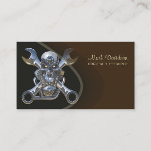 Motorcycle sales + repair businesscards business card