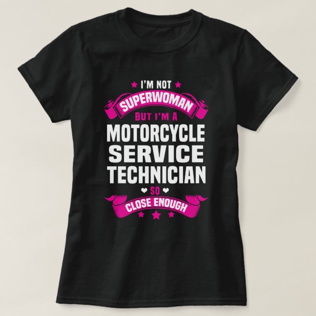 Motorcycle Service Technician T-Shirt (Design Front)