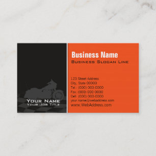 Motorcycle Shop, Bike Sales & Service Contact Business Card