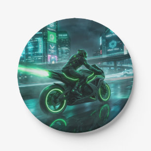 Motorcycle Styled Paper Plates
