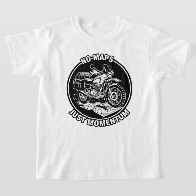 Motorcycle Touring Freedom Mindset T-Shirt (Laydown)