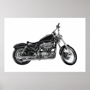 Motorcycle V Poster