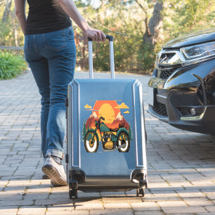 Motorcycle with USA Flag, 4th July