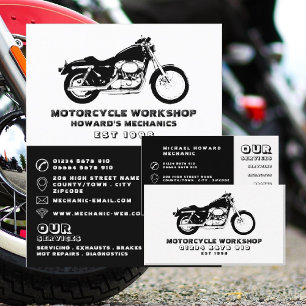 Motorcycle Workshop, Mechanic & Repairs Business Card
