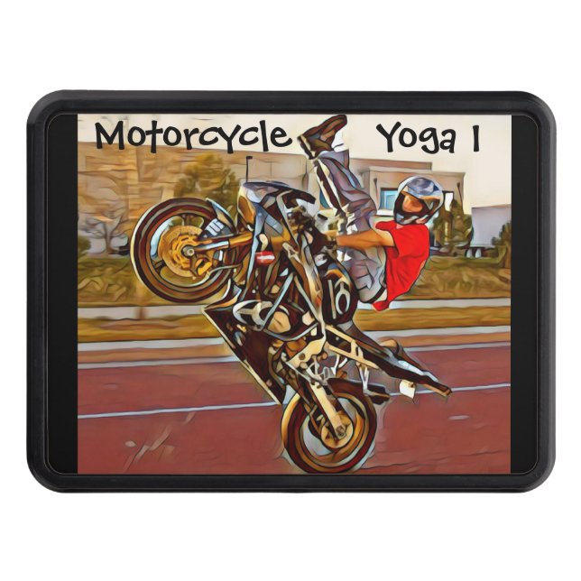 Motorcycle Yoga 1 Trailer Hitch Cover (Front)