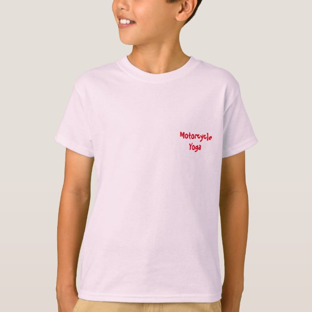 Motorcycle Yoga Basic Ringer T-Shirt (Front)