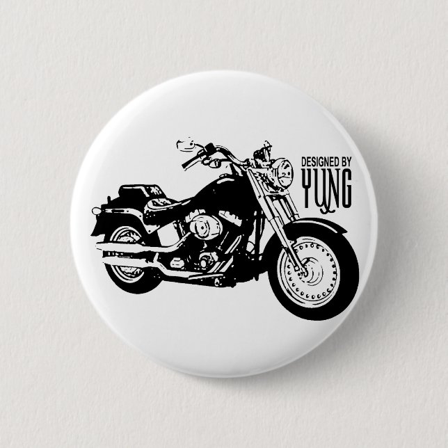 Motorcycles 2 Inch Round Button (Front)