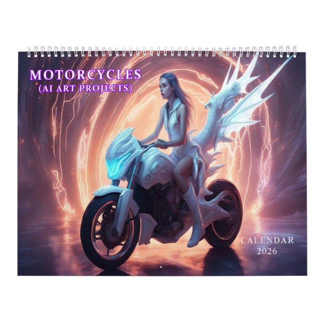 Motorcycles AI Art Calendar (Cover)