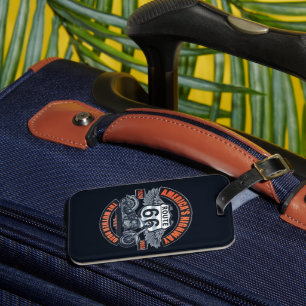 Motorcycles and Route 66 Luggage Tag