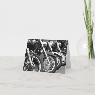 Motorcycles Blank Note Card