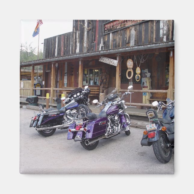 Motorcycles by Western Saloon Magnet (Front)