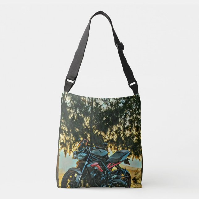 Motorcycles gift crossbody bag (Front)