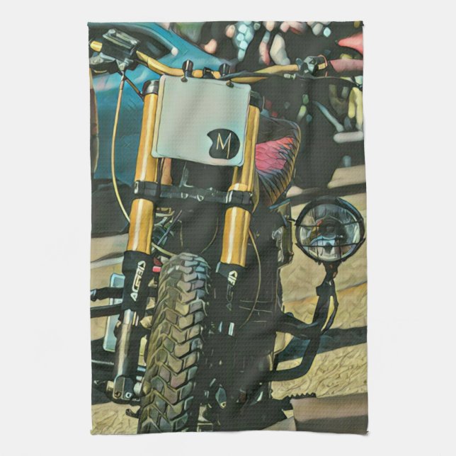 Motorcycles gifts kitchen towel (Vertical)