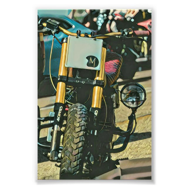 Motorcycles gifts photo print (Front)