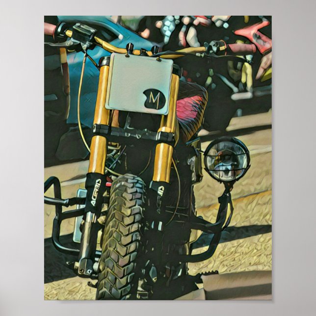 Motorcycles gifts poster (Front)