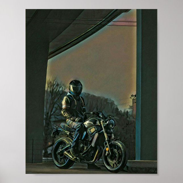 Motorcycles gifts poster (Front)