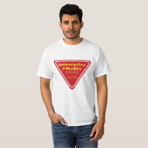 Motorcycles & Misfits Red Triangle T-Shirt